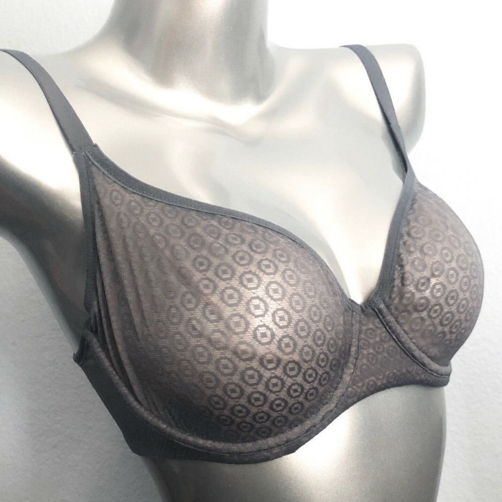 Victorias Secret Body by Victoria Nwt Gray Nude Dot Unlined Demi Bra VS
